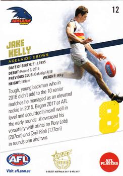 2017 Select Certified #12 Jake Kelly Back